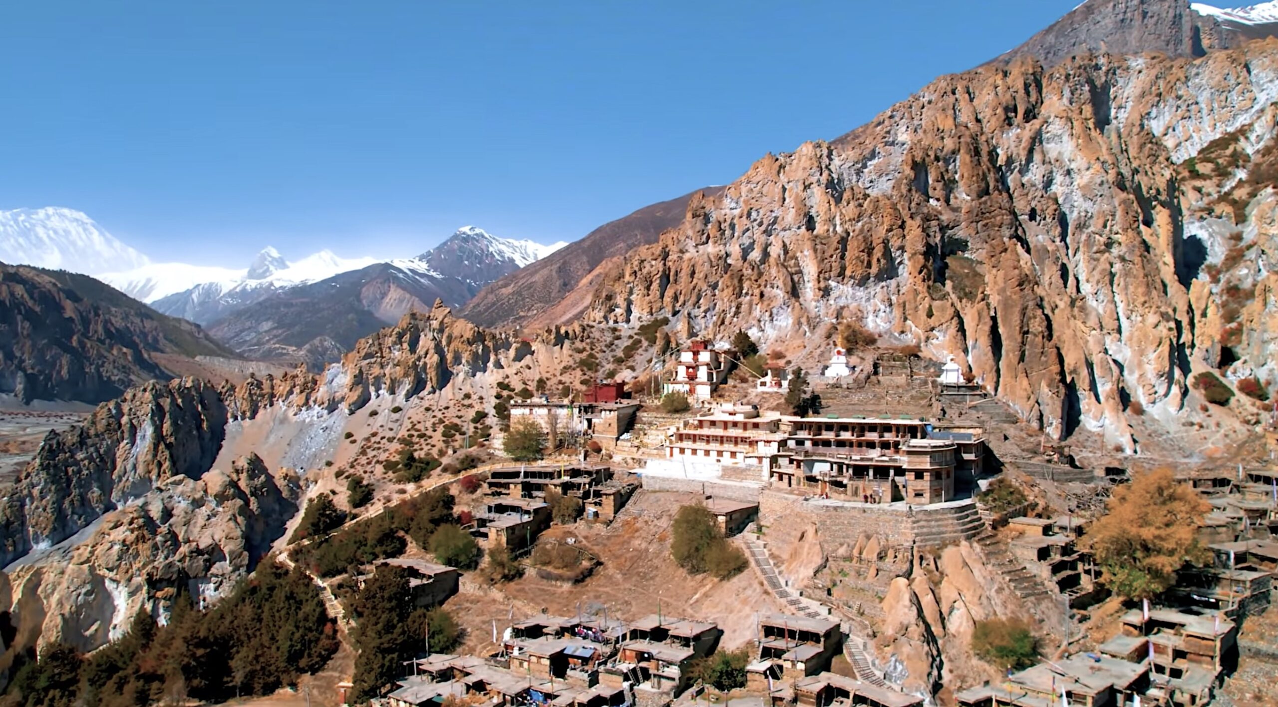 Snowy mountains in Nepal